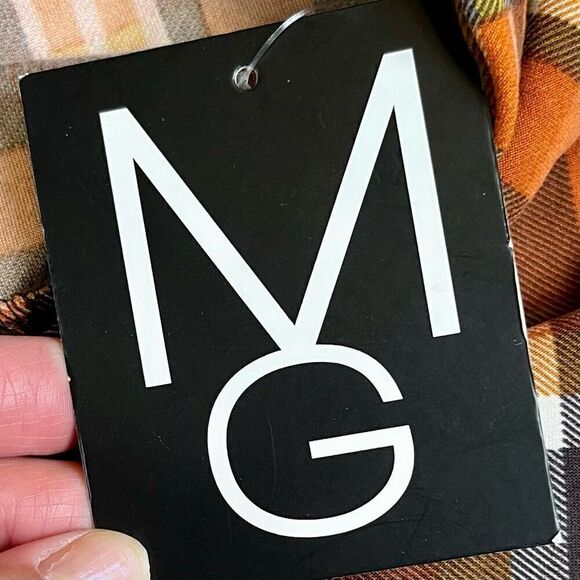 NWT Mlle Gabrielle Women’s Fall Plaid Pull-on Leggings 1X - Picture 7 of 10